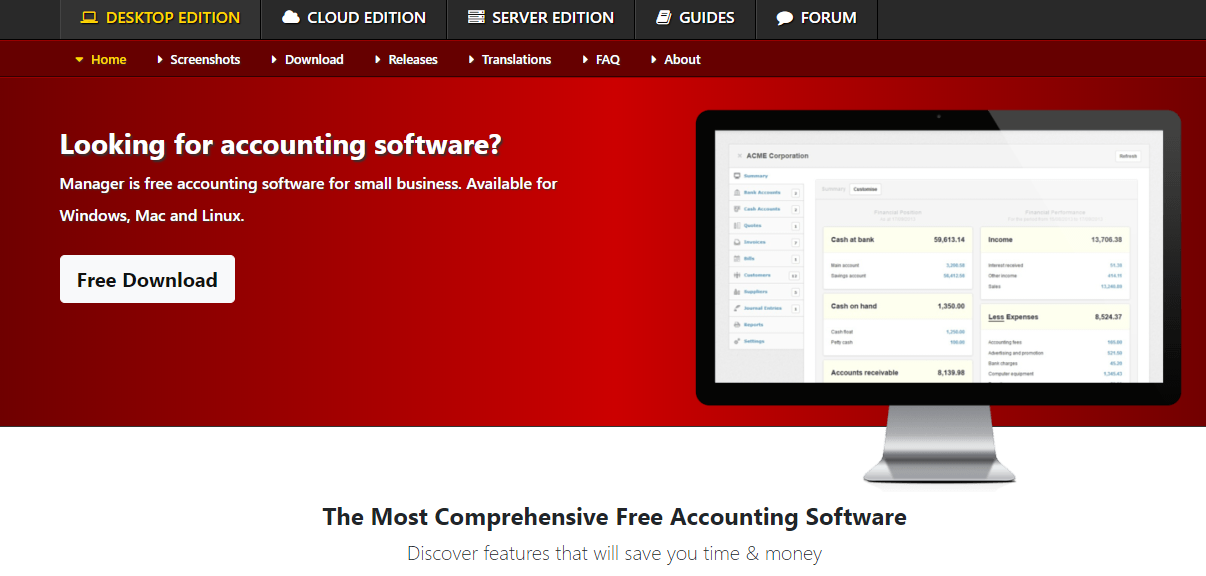 download free accounting software for small business