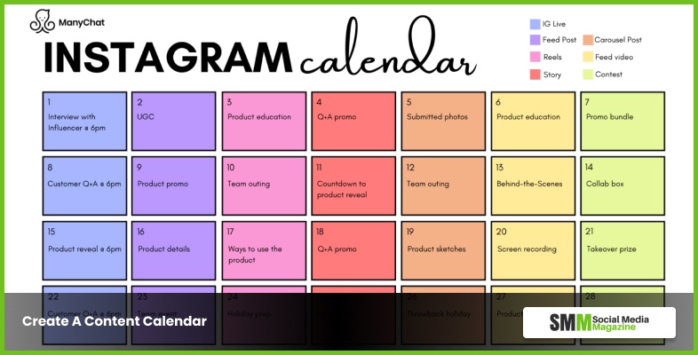 Create A Content Calendar - What Is Instagram Marketing? How To Do Instagram Marketing?