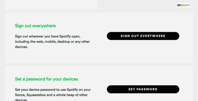Sign Out spotify From All The Other Devices