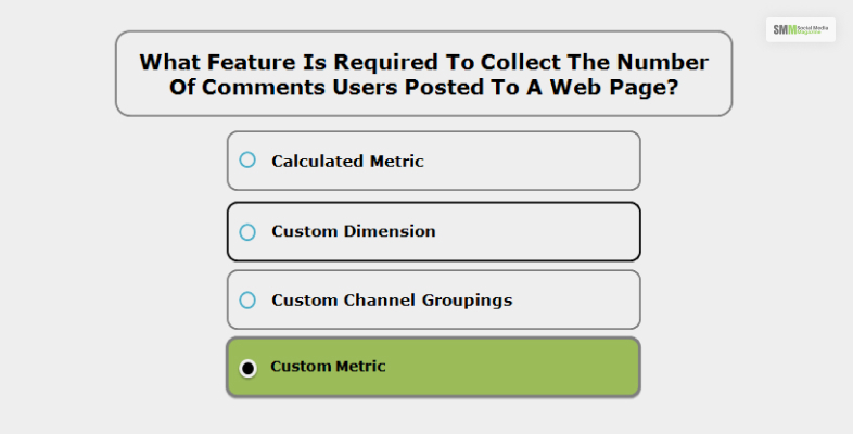 What feature is required to collect the number of comments users posted to a web page?