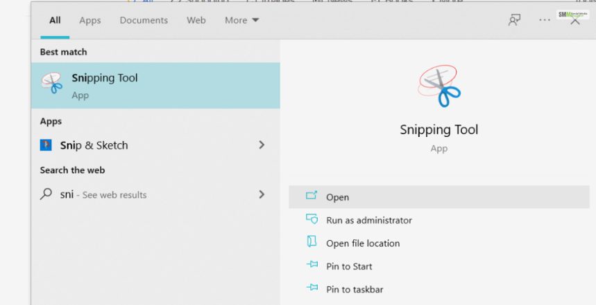 how to use the snipping tool