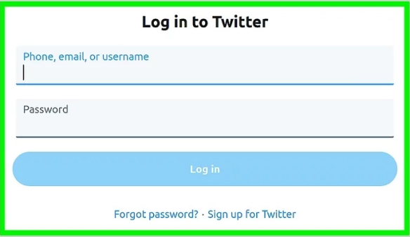 First, log into X