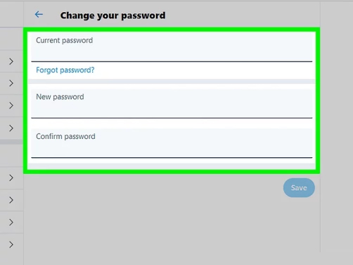Now, X will request you to change your account password