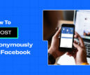 how to post anonymously on Facebook